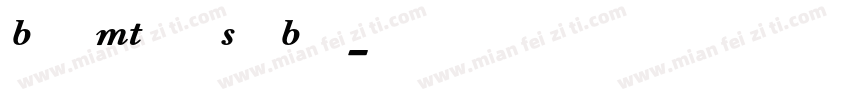 Bell MT Pro SemiBold字体转换